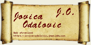 Jovica Odalović vizit kartica